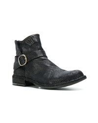 Bottines en cuir noires Officine Creative