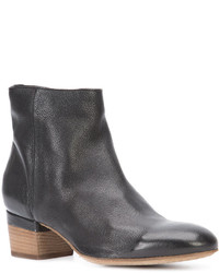 Bottines en cuir noires Officine Creative