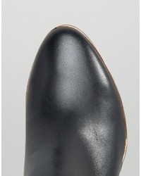 Bottines en cuir noires Ted Baker