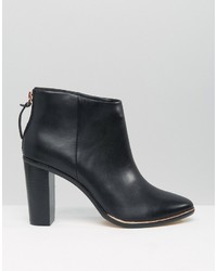 Bottines en cuir noires Ted Baker