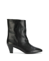 Bottines en cuir noires Marc Ellis