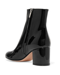 Bottines en cuir noires Gianvito Rossi