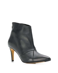 Bottines en cuir noires Parallèle