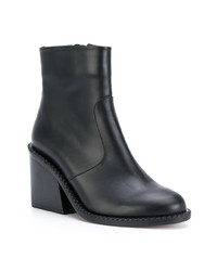 Bottines en cuir noires Clergerie