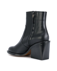 Bottines en cuir noires Clergerie