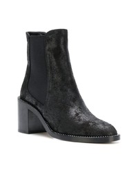 Bottines en cuir noires Jimmy Choo