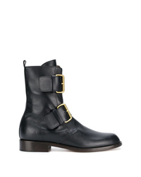 Bottines en cuir noires Michel Vivien