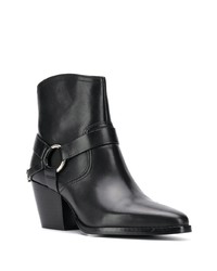 Bottines en cuir noires MICHAEL Michael Kors