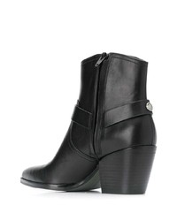 Bottines en cuir noires MICHAEL Michael Kors