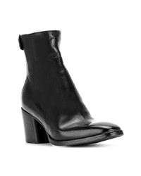 Bottines en cuir noires Alberto Fasciani