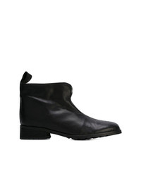 Bottines en cuir noires Minimarket