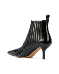 Bottines en cuir noires Dvf Diane Von Furstenberg