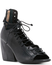 Bottines en cuir noires Marsèll