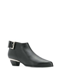 Bottines en cuir noires N°21