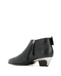 Bottines en cuir noires N°21