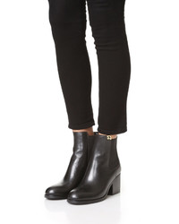 Bottines en cuir noires Tory Burch