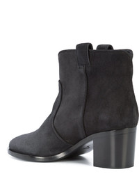 Bottines en cuir noires Laurence Dacade