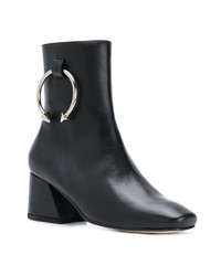 Bottines en cuir noires Dorateymur