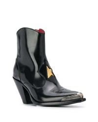 Bottines en cuir noires Golden Goose