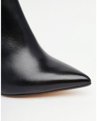 Bottines en cuir noires Dune