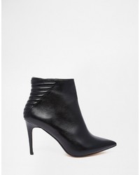 Bottines en cuir noires Dune