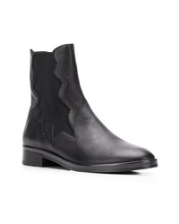 Bottines en cuir noires Marc Ellis