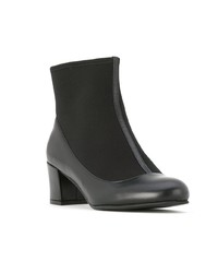 Bottines en cuir noires Sarah Chofakian