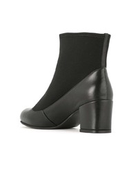 Bottines en cuir noires Sarah Chofakian