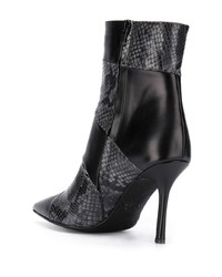 Bottines en cuir noires Marc Ellis