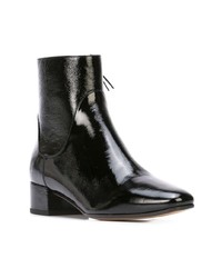 Bottines en cuir noires Francesco Russo