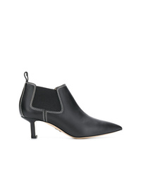 Bottines en cuir noires Paul Andrew