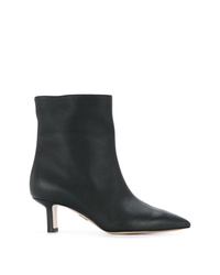 Bottines en cuir noires Paul Andrew