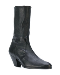 Bottines en cuir noires Stouls