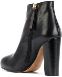 Bottines en cuir noires Jean-Michel Cazabat