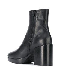 Bottines en cuir noires A.F.Vandevorst