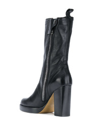 Bottines en cuir noires Rick Owens