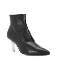 Bottines en cuir noires AGL