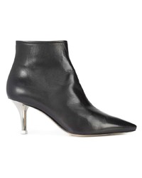 Bottines en cuir noires AGL