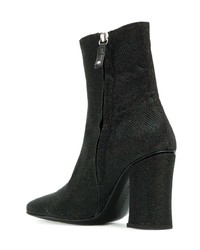 Bottines en cuir noires Dorateymur