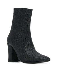 Bottines en cuir noires Dorateymur