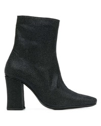 Bottines en cuir noires Dorateymur