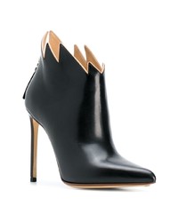 Bottines en cuir noires Francesco Russo