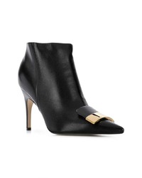 Bottines en cuir noires Sergio Rossi