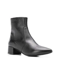 Bottines en cuir noires Fabio Rusconi