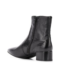 Bottines en cuir noires Fabio Rusconi