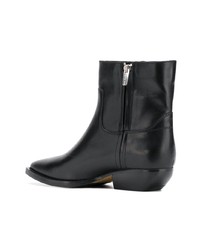 Bottines en cuir noires The Seller