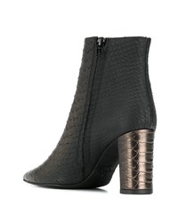 Bottines en cuir noires Marc Ellis