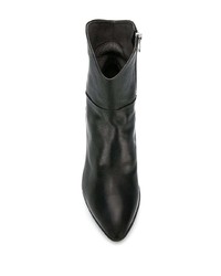 Bottines en cuir noires Officine Creative