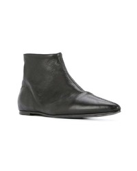 Bottines en cuir noires Bassike