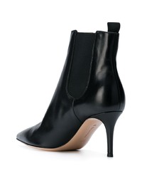 Bottines en cuir noires Gianvito Rossi